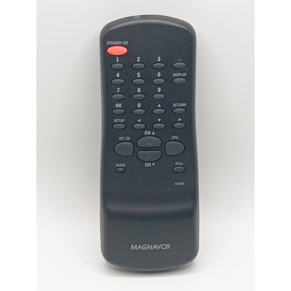 Magnavox TV Remote Control Model N9373UD Black IR - TESTED & WORKING!